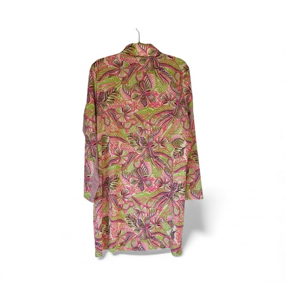 Stella Parker Golf Collection Long Sleeve Floral Pattern Dress - XL - Lilac - Picture 11 of 11